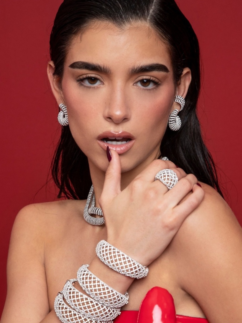 APM Monaco Mesh Dome Ring